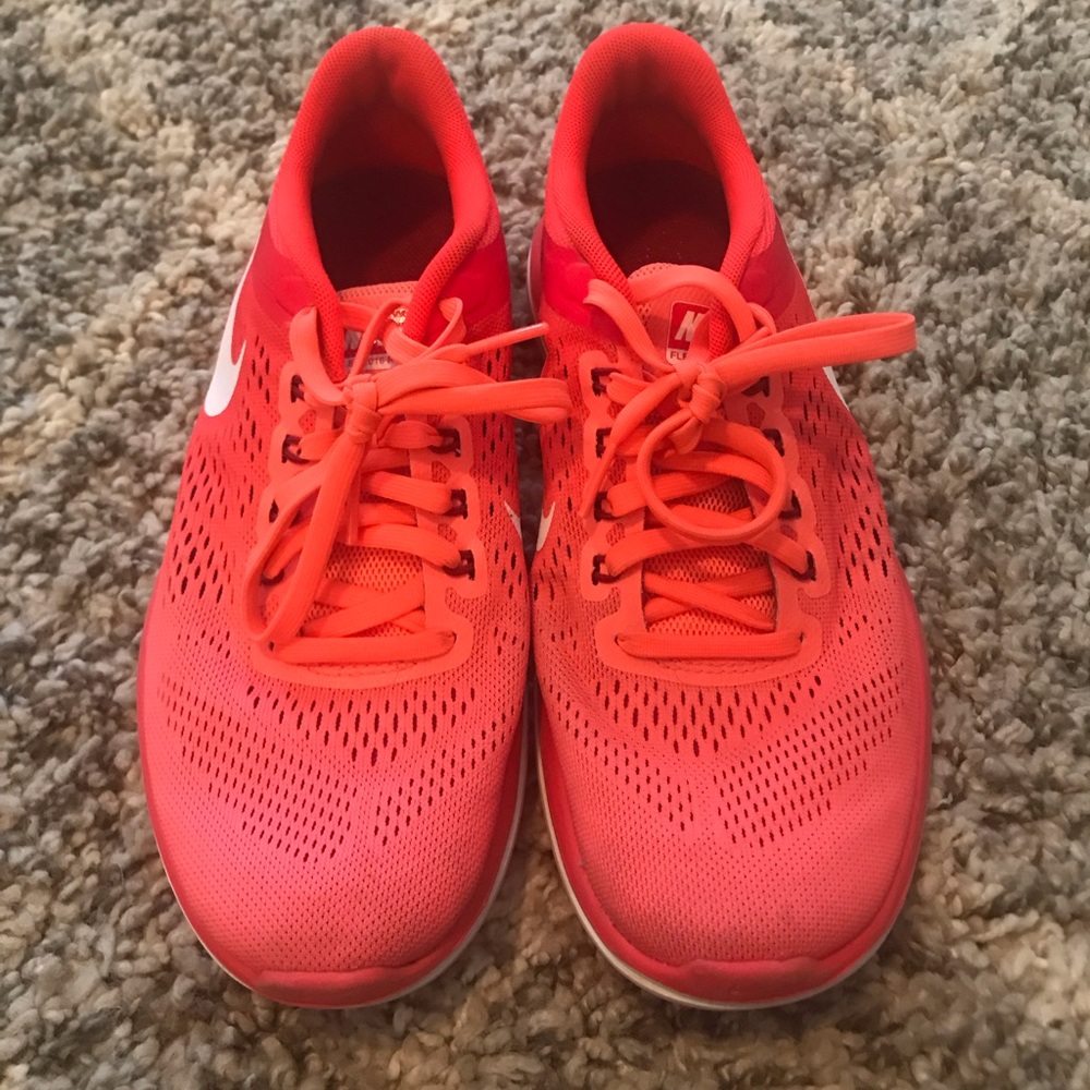 Orange Nike Running Shoes